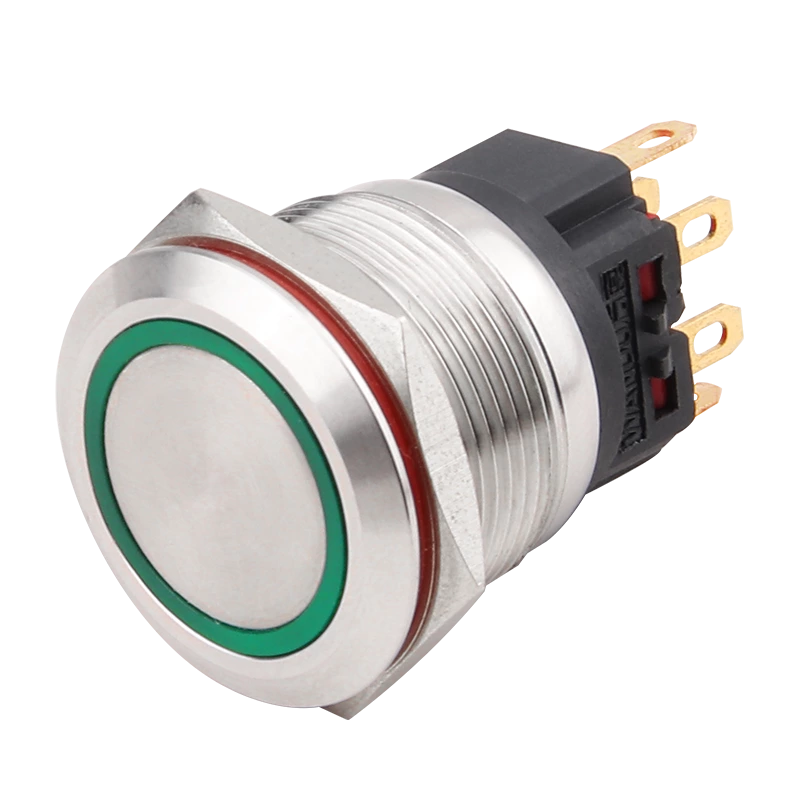 Interruptor pulsador metálico de la serie WD-B