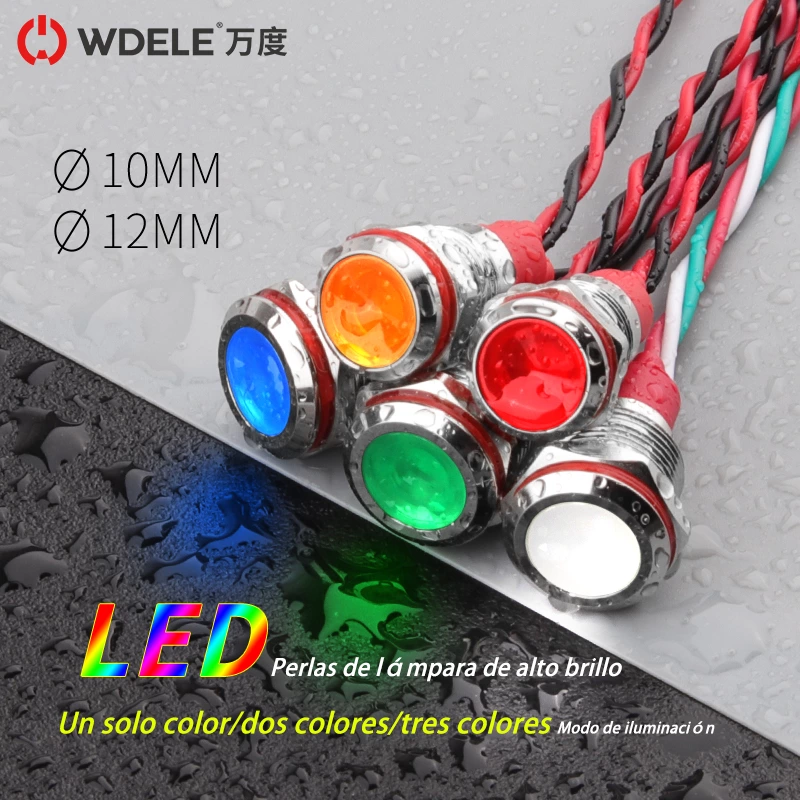 Luz indicadora de gran apertura de la serie WD10/12L