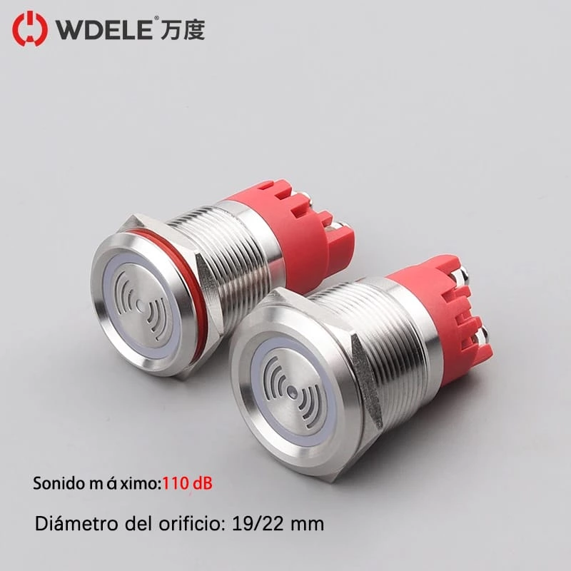 Zumbador metálico serie WD19/22F