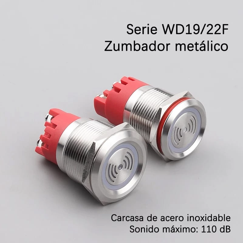 Zumbador metálico serie WD19/22F